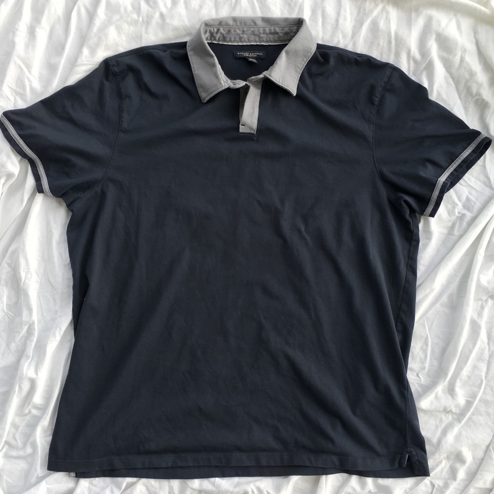 Banana Republic Men’s Pima Cotton Two Toned Polo